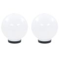 vidaXL LED lampy v tvare gule 2 ks, 20 cm, PMMA