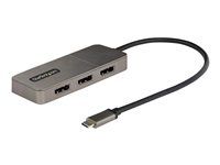 Startech USB-C to Triple DisplayPort 1.4 MST Hub, 4K 60Hz, 1ft (30cm) Cable, USB Type-C Multi Monitor Adapter for Laptop, DP 1.4 Multi-Stream Transport Hub, DisplayPort Splitter - MST Triple Monitor Adapter (MST14CD123DP) - Dokovacia stanica - USB-C / Displayport - 3 x DP