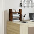 vidaXL Organizér na stôl, tmavý dub 34,5x15,5x35,5cm, kompozitné drevo