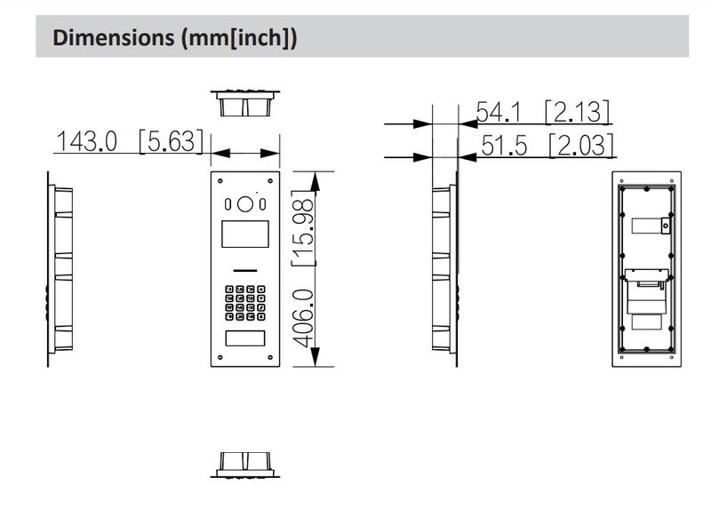 Dahua IP dvere stanica VTO6521K