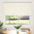 vidaXL Roleta zatemnenie sivobiele 165x150 cm Šírka látky 161,6cm