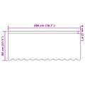 vidaXL Čipková záclona Biela 80 x 200 cm Polyester