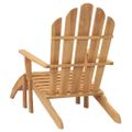 vidaXL Stoličky Adirondack s opierkami na nohy 2 ks tíkový masív
