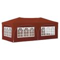 vidaXL Prístrešok na párty 575 x 288 x 245 cm Tehlová Oxfordská látka