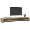 vidaXL Stojan na monitor, dubový, remeselný, 100x24x13 cm, umelé drevo