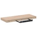 vidaXL Plávajúce police 2 ks 60x23,5x4 cm, kompozitné drevo