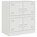 vidaXL Komoda biela 67x39x73 cm oceľová