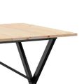 vidaXL Jedálenský stolík v tvare X 160x80x75 cm borovica a oceľ