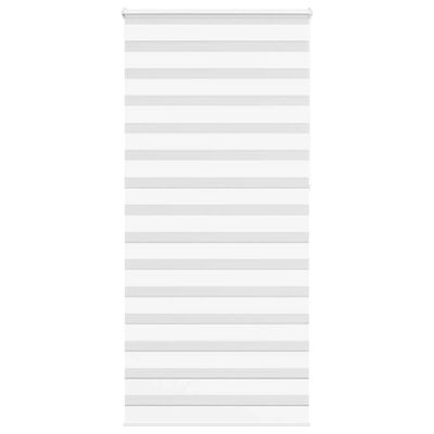 vidaXL Zebra roleta biela 110x230 cm šírka látky 105,9cm polyester