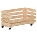 vidaXL Vozík na zeleninu 57x30x80 cm masívne borovicové drevo