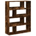 vidaXL Knižnica dymový dub 100x33x125,5 cm kompozitné drevo