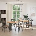 vidaXL Nohy ku konzolovému stolu v tvare T, 2 ks, antracitové, 38x25x(72-73) cm, oceľ