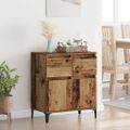 vidaXL Servírovacia skriňa so zásuvkou Staré drevo 60 x 35 x 70 cm