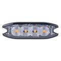 Výstražné osvetlenie oranžové 4x3W LED R65 R10 12/24V IP67 AMIO-02298