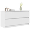 TV Skrinka vidaXL Biela 100x35x54 cm Drevo