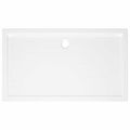 vidaXL Obdĺžniková sprchová vanička z ABS biela 70x120 cm