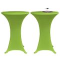 vidaXL Naťahovacie obrusy na stôl 4 ks zelené 60 cm