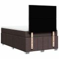 vidaXL Boxspring posteľ s matracom tmavohnedá 120x190 cm látka