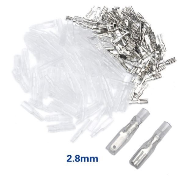 Fastony, zdiery a krytky 2,8 mm - sada 300 ks