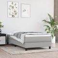 vidaXL Matrac s taštičkovými pružinami stredná tvrdosť svetlosivý 100x203x20cm dvojlôžko XL