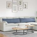 vidaXL Vankúše na pohovku 2 pcs Modrá 145 x 40 cm Kordúrová tkanina