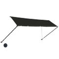 vidaXL Zaťahovacia markíza s LED 400x150 cm antracitová