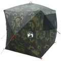 vidaXL Poľovnícky stan Maskáčová 143 x 143 x 165 cm Polyester a oceľ