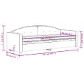 vidaXL Denná posteľ s matracom modrá 80x200 cm zamat