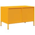 vidaXL TV skrinka horčicovožltá 68x39x43,5cm oceľ valcovaná za studena