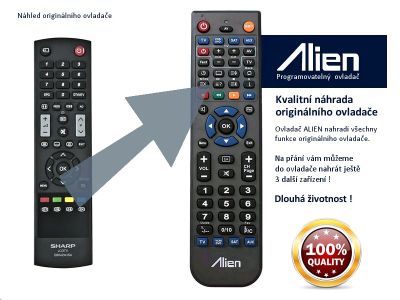 Diaľkový ovládač ALIEN Sharp GB042WJSA