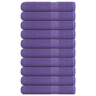 vidaXL Saunové osušky FROGN 10 ks fialové 80x200 cm 360 g/m²
