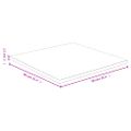 vidaXL Stolová doska 90x90x2,5 cm bambus
