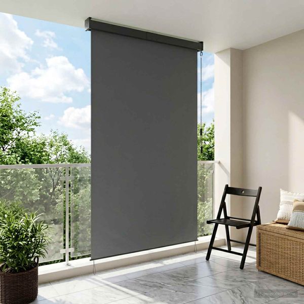 vidaXL Roleta Svetlosivá 60 x 250 cm Textil a hliník