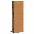 vidaXL CD Skrinka Dymový dub 33 x 23,5 x 97,5 cm Kompozitné drevo