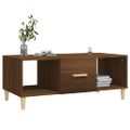 vidaXL Konferenčný stolík hnedý dub 102x50x40 cm kompozitné drevo