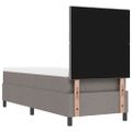 vidaXL Posteľ s pružinovým rámom Sivohnedá 80 x 200 cm látka