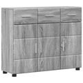 vidaXL Servírovacia skriňa FLORIN 88,5 x 30,5 x 73 cm Sivý Sonoma