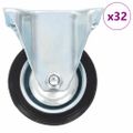 vidaXL 32 ks pevné kolieska 75 mm