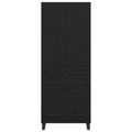 vidaXL Highboard 2 ks Čierny dub 69,5 x 34 x 180 cm