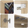 vidaXL Nástenný TV kabinet OMMEN 102 x 33 x 40 cm Dub sonoma