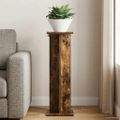 vidaXL Stojan na rastliny Dymový dub 25 x 25,5 x 80,5 cm