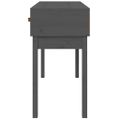 vidaXL Konzolový stolík sivý 114x40x75 cm masívne borovicové drevo
