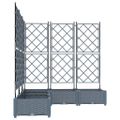 vidaXL Záhradný kvetináč 5 ks Svetlosivá 120 x 120 x 125,5 cm PP