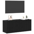 vidaXL Zostava TV skriniek 100 x 30 x 41 cm Čierny dub