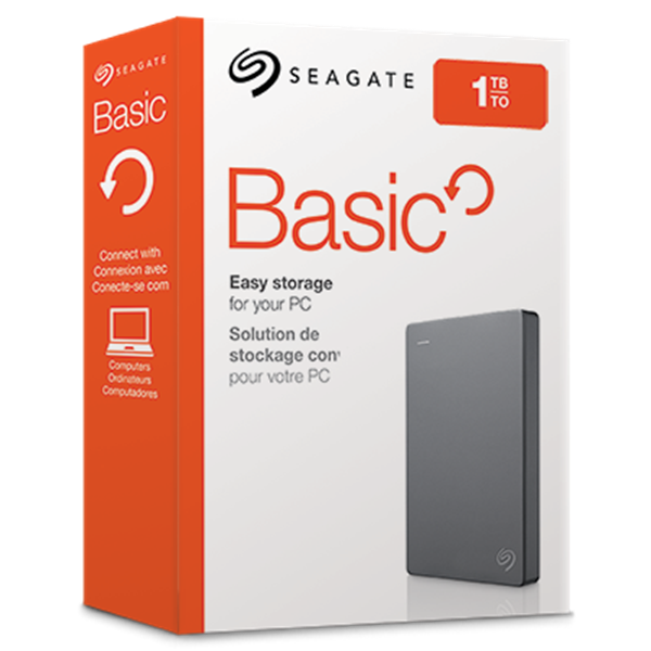 SEAGATE Basic Portable 2,5" USB3.0 1TB, sivý