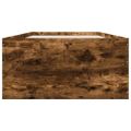 vidaXL Posteľný rám dymový dub 75x190 cm kompozitné drevo