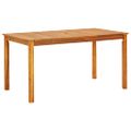 vidaXL Záhradný jedálenský set 5 ks Sivá Pevné akáciové drevo