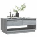 vidaXL Konferenčný stolík sivý dub sonoma 102,5x55x44 cm drevotrieska