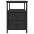vidaXL Nočné stolíky 2 ks čierne 34x35,5x50 cm kompozitné drevo