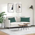 vidaXL Vankúše na pohovku 2 pcs Tmavozelená 80 x 40 cm